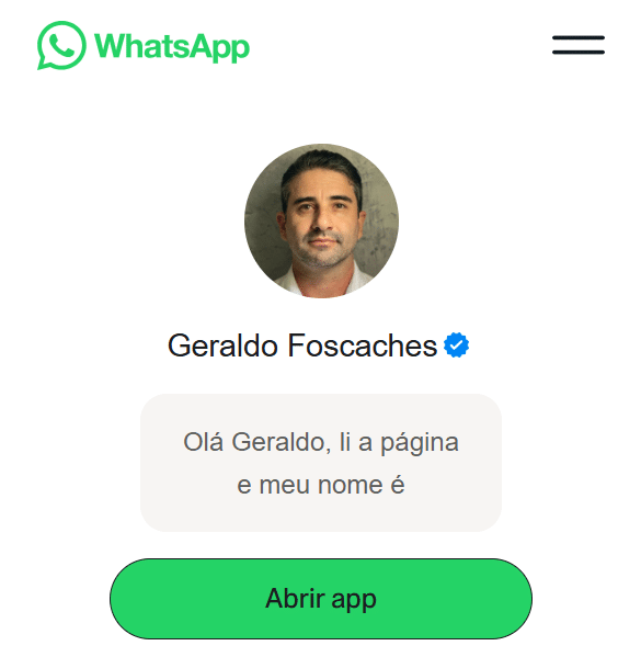 Abrir o WhatsApp Abrir WhatsApp